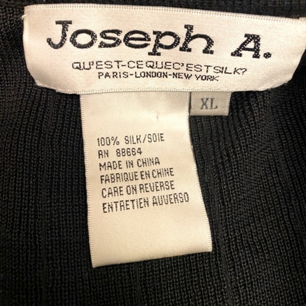Vintage Joseph A. 100% Silk Cardigan Sequins Set, Size XL - Picture 8 of 9